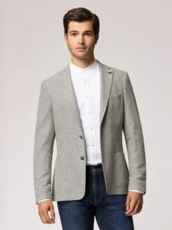 ROY ROBSON Herren Baumwollsakko -CARLO Kleidung Geschaft Herren Baumwollsakko pdstandard 650717 0001 modeldetail 1