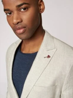 ROY ROBSON Herren Leinensakko -CARLO Kleidung Geschaft Herren Leinensakko pdstandard 664391 0002 modeldetail 2