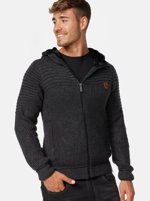 Indicode Herren Strickjacke - Lothian -CARLO Kleidung Geschaft Herren Strickjacke Lothian pdstandard 568162 0005 modelfront 1