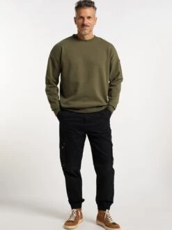 Dreimaster Herren Sweatshirt Mit Rundhals -CARLO Kleidung Geschaft Herren Sweatshirt mit Rundhals pdstandard 568594 0004 marketplace main 1